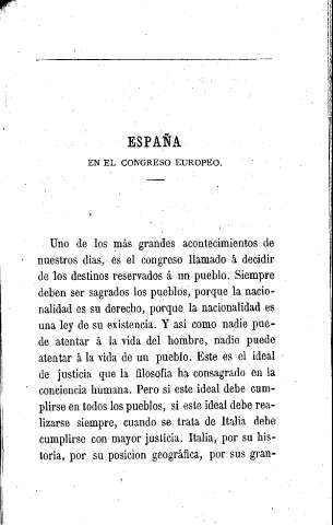 España en el Congreso europeo