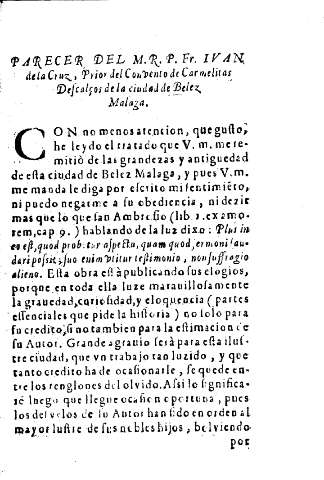 Parecer del M.R.P. Fr. Ivan de la Cruz ...