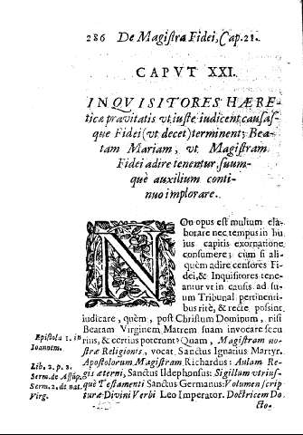 Cap. XXI. Inquisitores Haeretica Pravitatis ...
