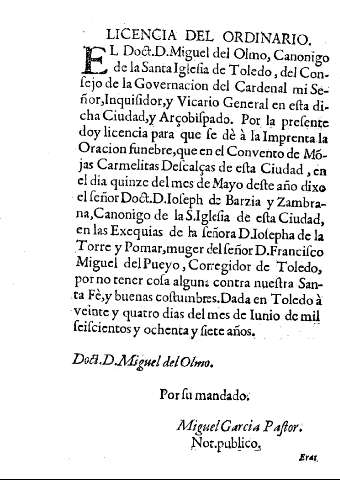 Licencia del ordinario