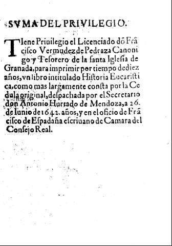 Suma del privligeio.