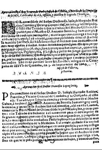 Aprovacion de el muy Reverendo Padre Iosep de Victoria, y Davila de la Compañia de IESUS ...