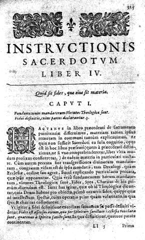INSTRUCTIOINIS SACERDOTUM LIBER IV