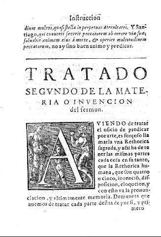 TRATADO SEGUNDO DE LA MATERIA O INVENCION del sermon.