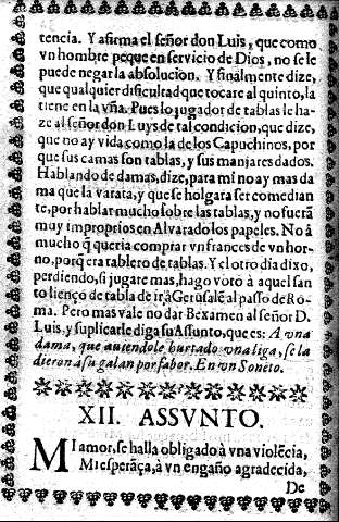 XII. Assunto