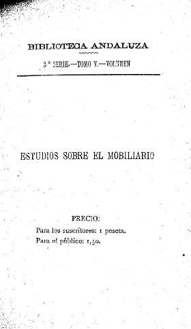 Estudios sobre el mobiliario