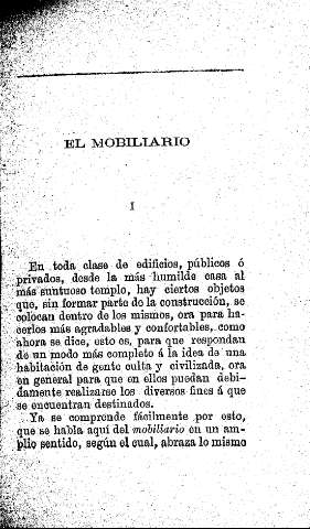 El mobiliario