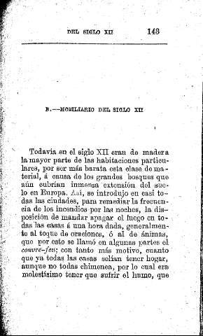 B. Mobiliario del siglo XII