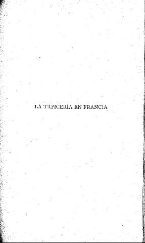La tapicería en Francia