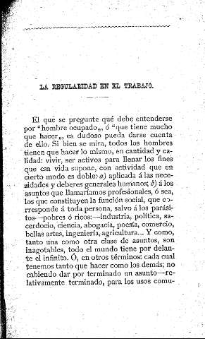 La regularidad en el trabajo