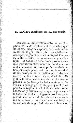 El espíritu mecánico en la educación