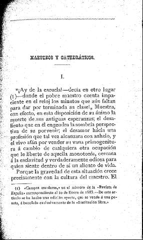 Maestros y catedráticos