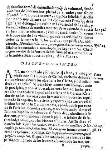 Discurso primero