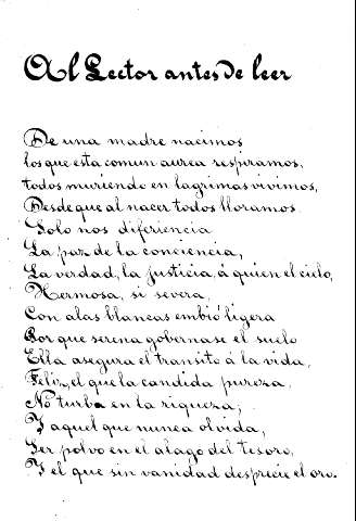 Al lector antes de leer