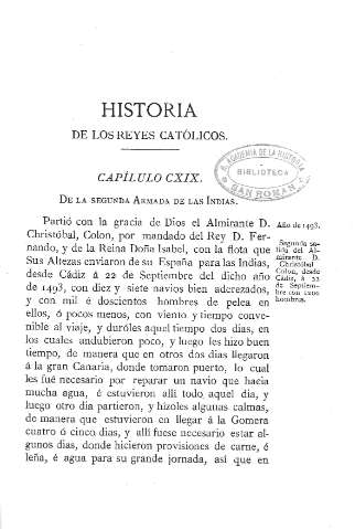 CXIX. De la segunda Armada de las Indias