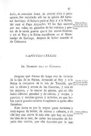 CXXXIII. De Tenerife, Isla de canarias