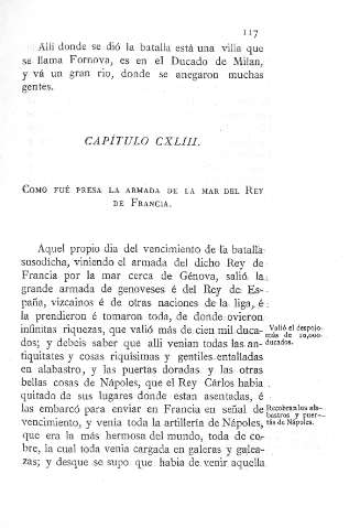 CXLIIICómo fue presa la Armada de la mar del Rey de Francia 