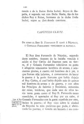 CXLVI. De como el Rey D. Fernando II ganó a Nápoles...