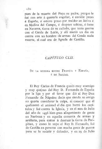 CLII. De la guerra entre francia y españa é de Salzas