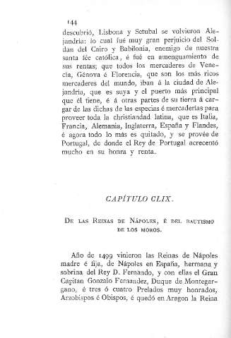 CLIX. De las Reinas de Nápoles é del Bautismo de los moros