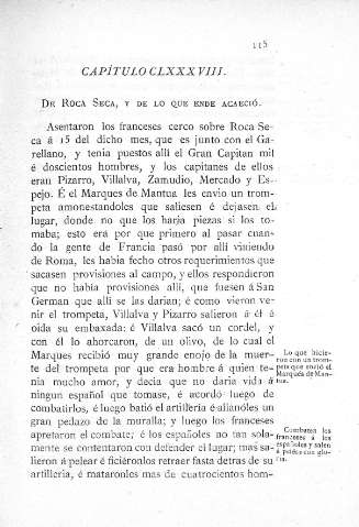 CLXXXVIII. De Roca Seca, y de lo que ende acaeció