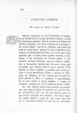 CLXXXIX. De cómo se tomó a Gaeta