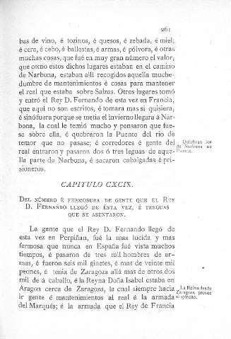 CXCIX. Del número e fermosura de gente que el Rey D. Fernando llegó...