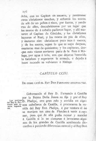 CCIII. De como casó el Rey Don Fernando segunda vez