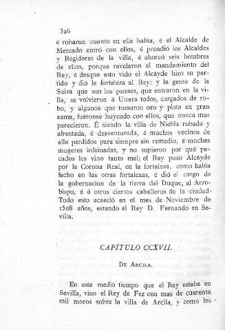 CCXVII. De Arcila