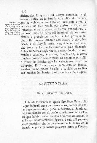 CCXX. De el ejército del Papa