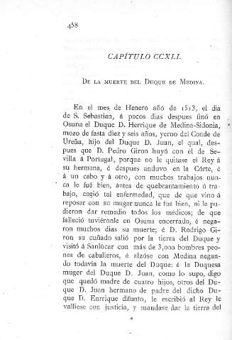CCXLI. De la muerte del Duque de Medina