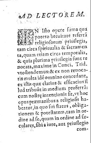 Ad lectorem.