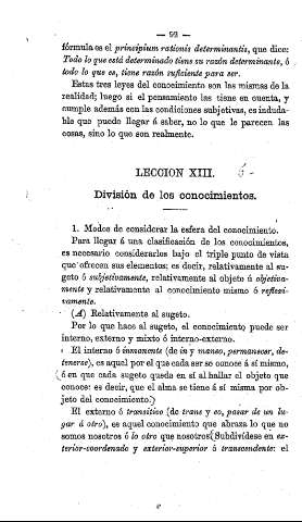 Lección XIII.