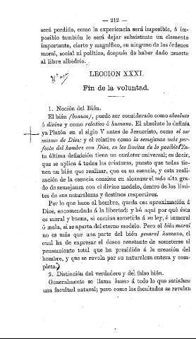 Lección XXXI.