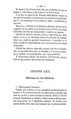Lección XXII.