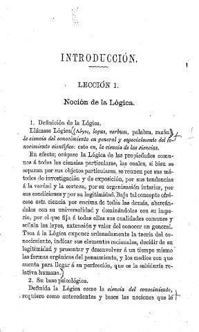 Introducción. Lección I.