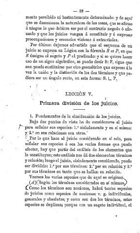Lección V.