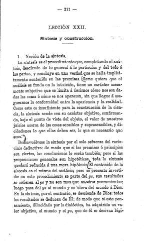 Lección XXII.