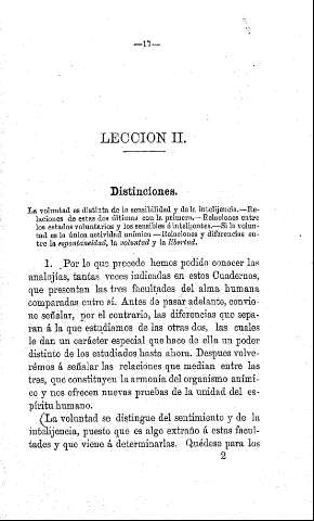 Lección II.