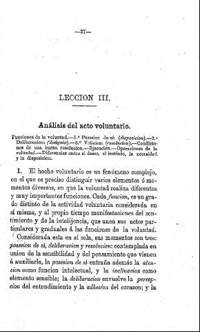 Lección III.