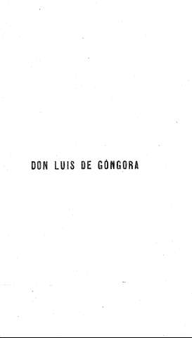 Don Luis de Góngora