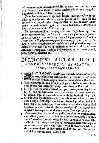 Elenchus alter decisionum 