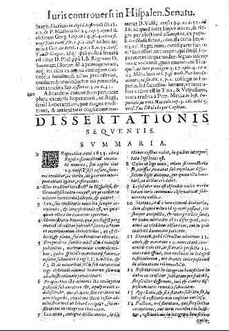 Dissertationis sequentis. Summaria.