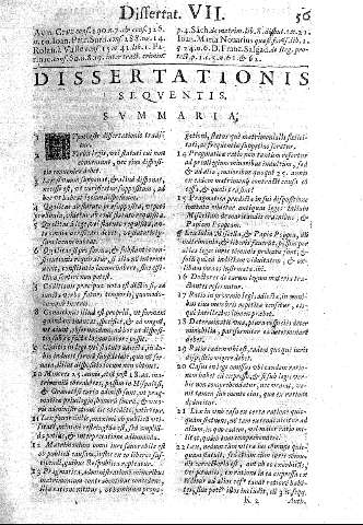 Dissertationis sequentis. Summaria.