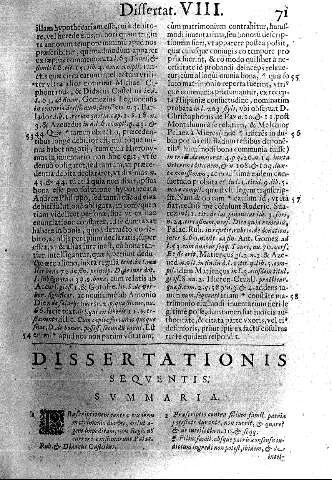 Dissertationis sequentis. Summaria.