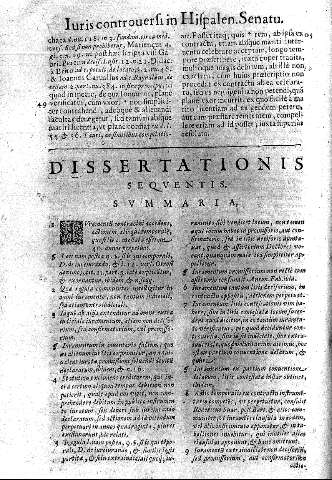 Dissertationis sequentis. Summaria.  