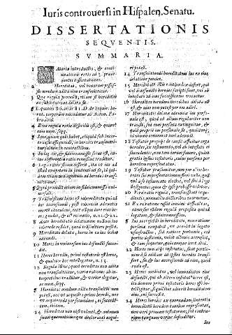 Dissertationis sequentis. Summaria