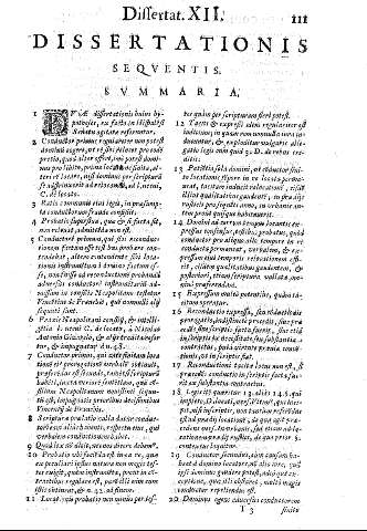 Dissertationis sequentis. Summaria.