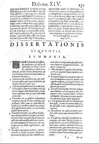 Dissertationi sequentis. Summaria.
