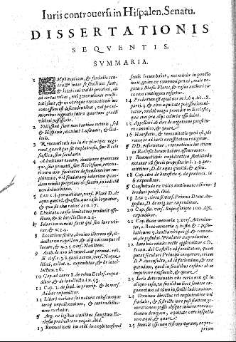 Dissertationis sequentis. Summaria.
